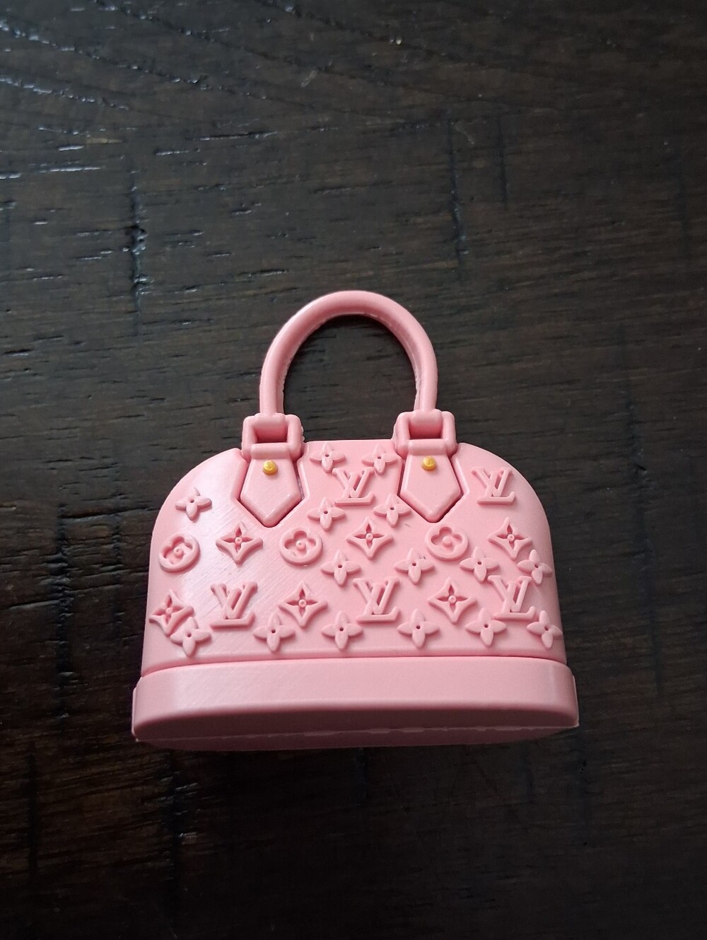 Pink Monogram Top-Handle Bag Accessory Charm For Crafts